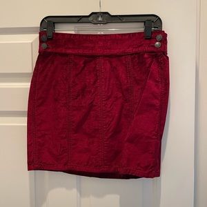free people suede skirt